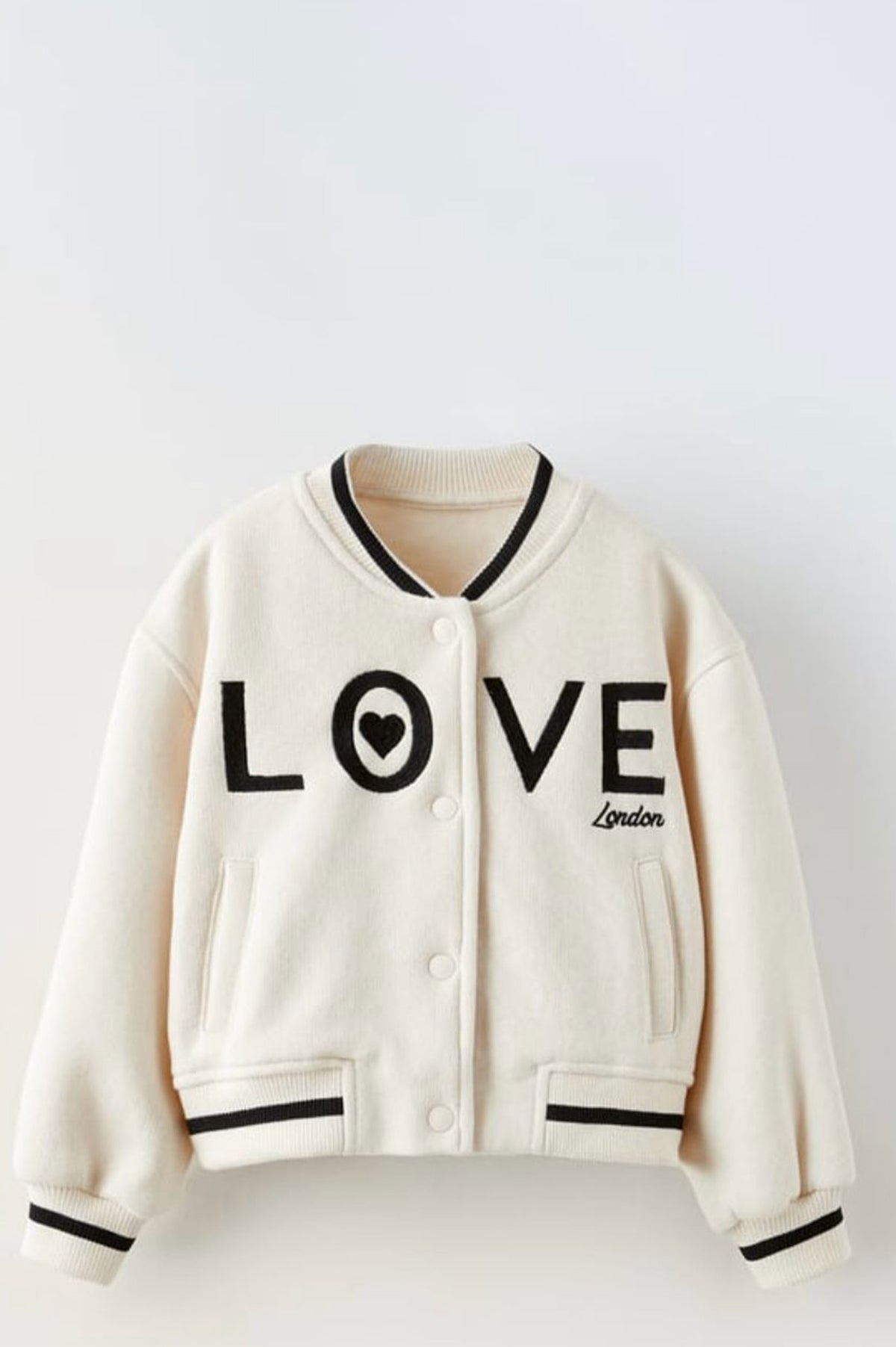 GIRLS BOMBER JACKET WITH SLOGAN