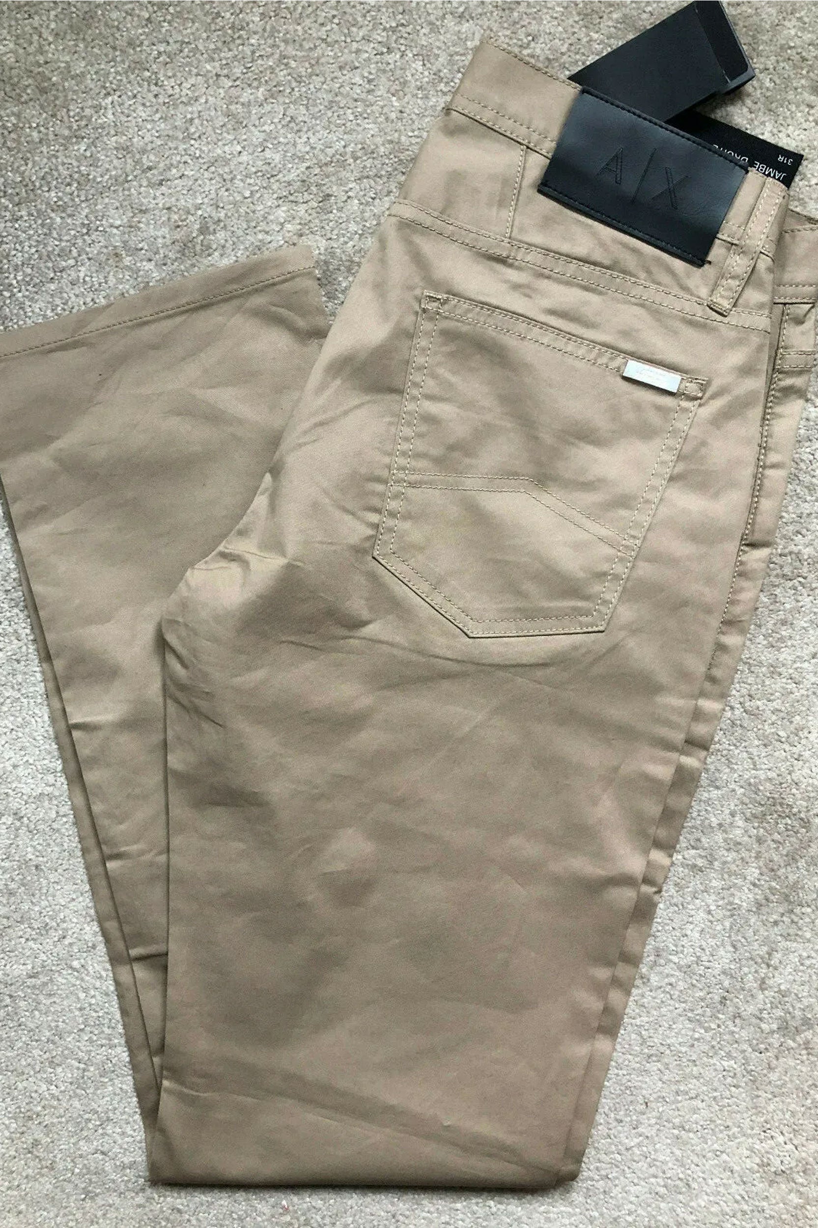 THE ARMANI EXCHANGE STRAIGHT FIT CHINOS
