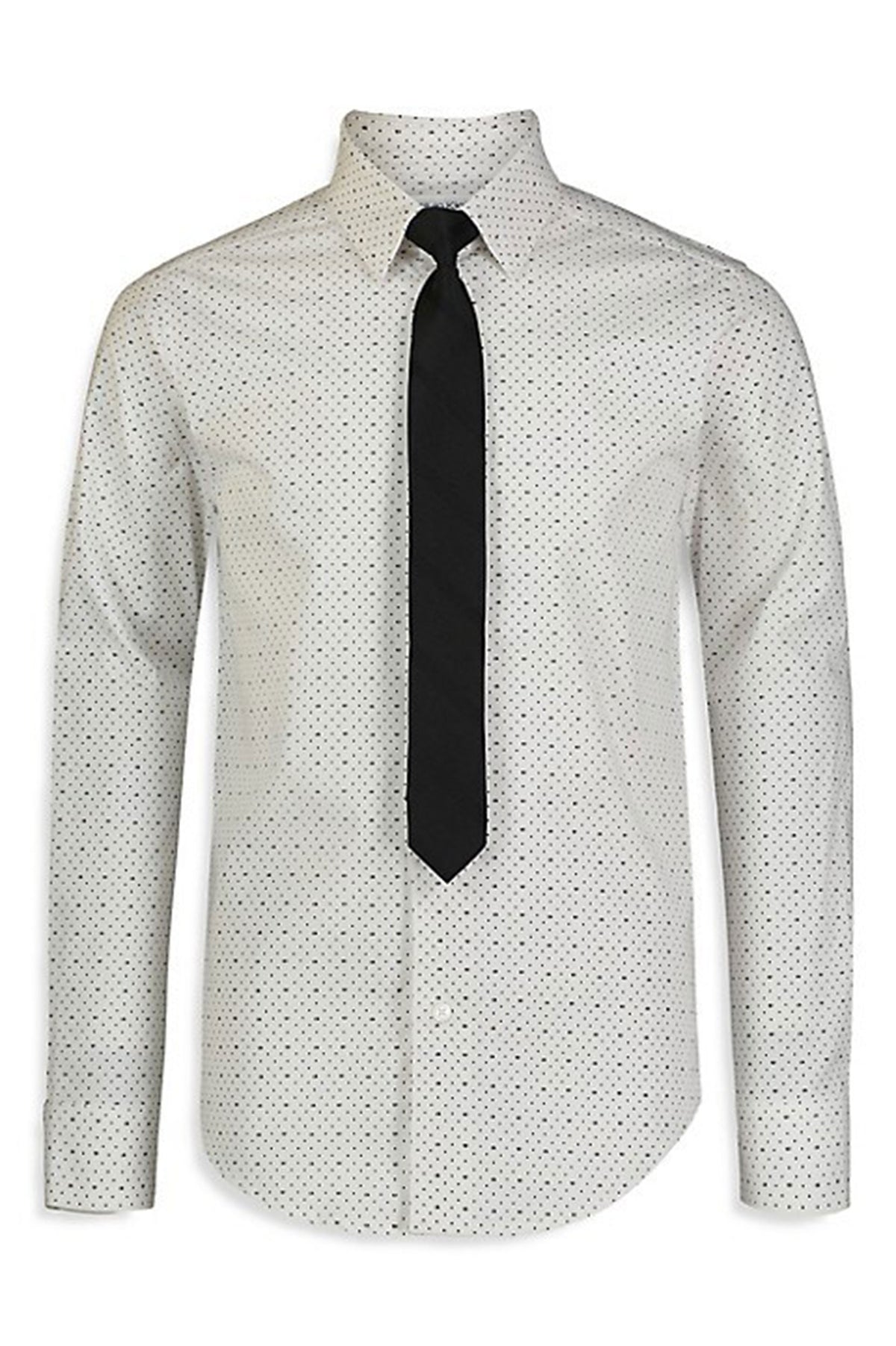 CALVIN KLEIN  2 PIECE DOT STRETCH SHIRT