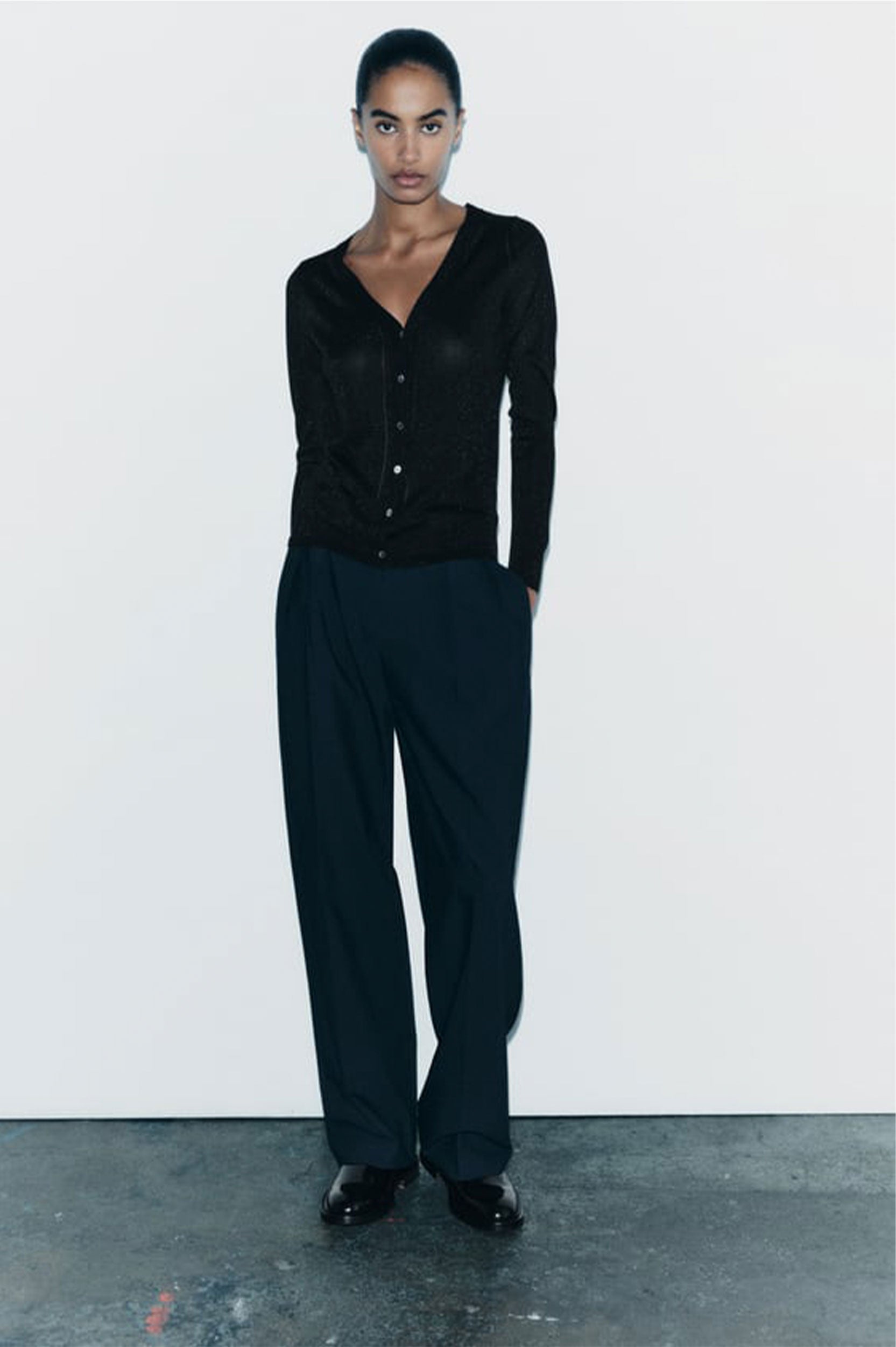 SHIMMER KNIT CARDIGAN