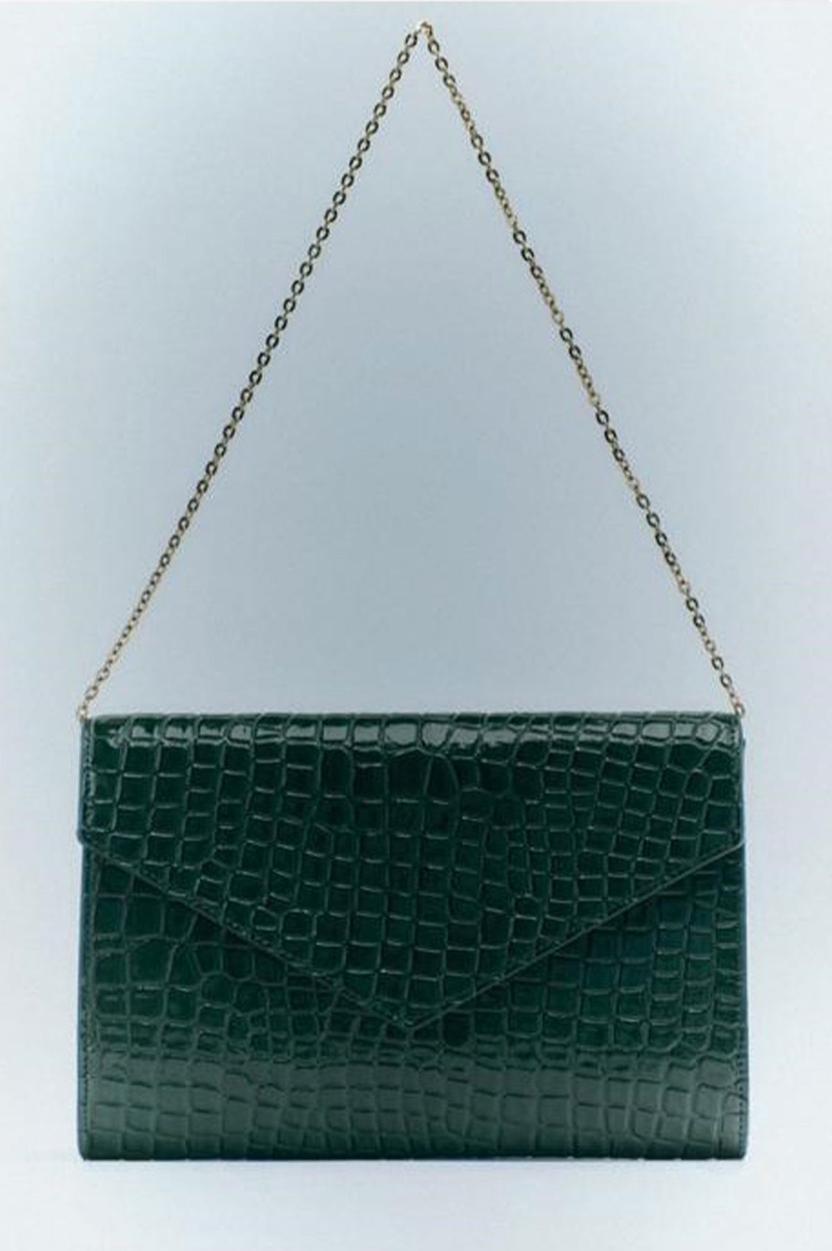 MOCK CROC MAXI CLUTCH BAG