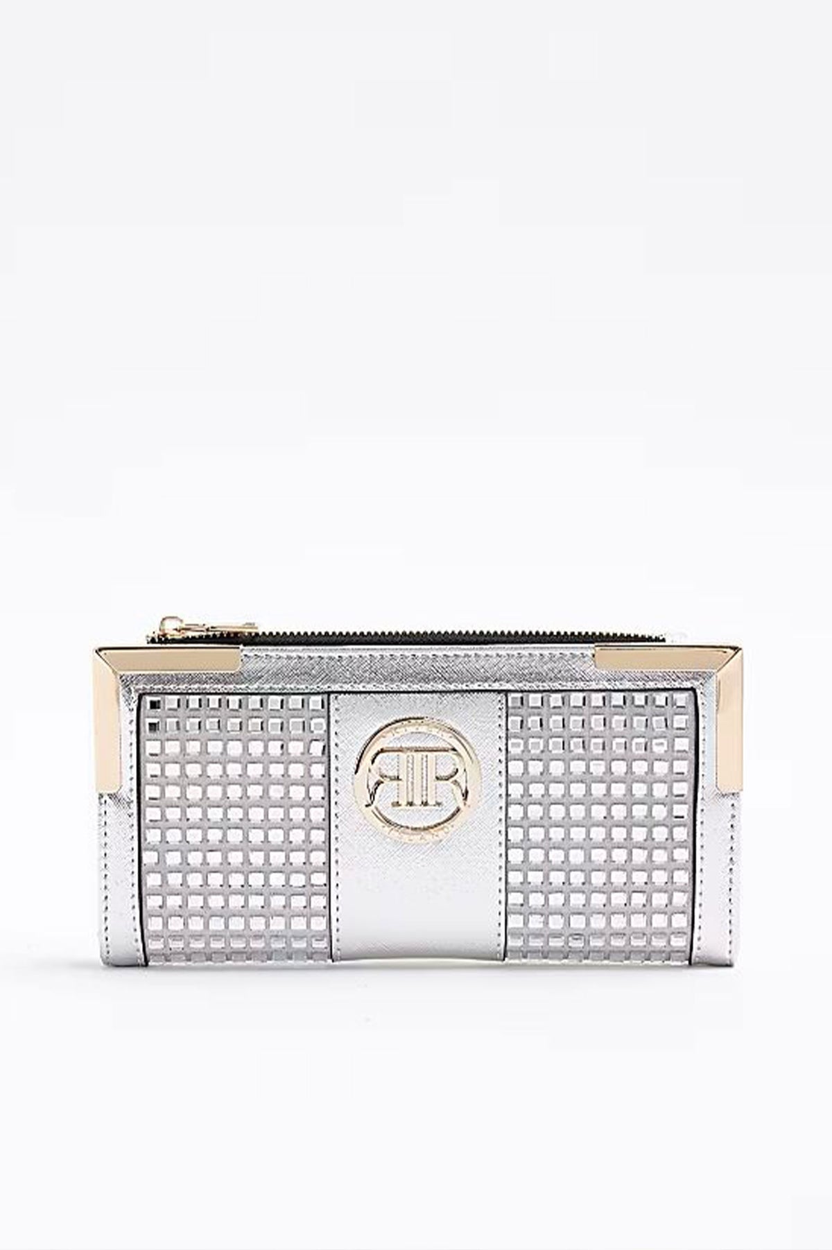 River island Silver Diamante Purse