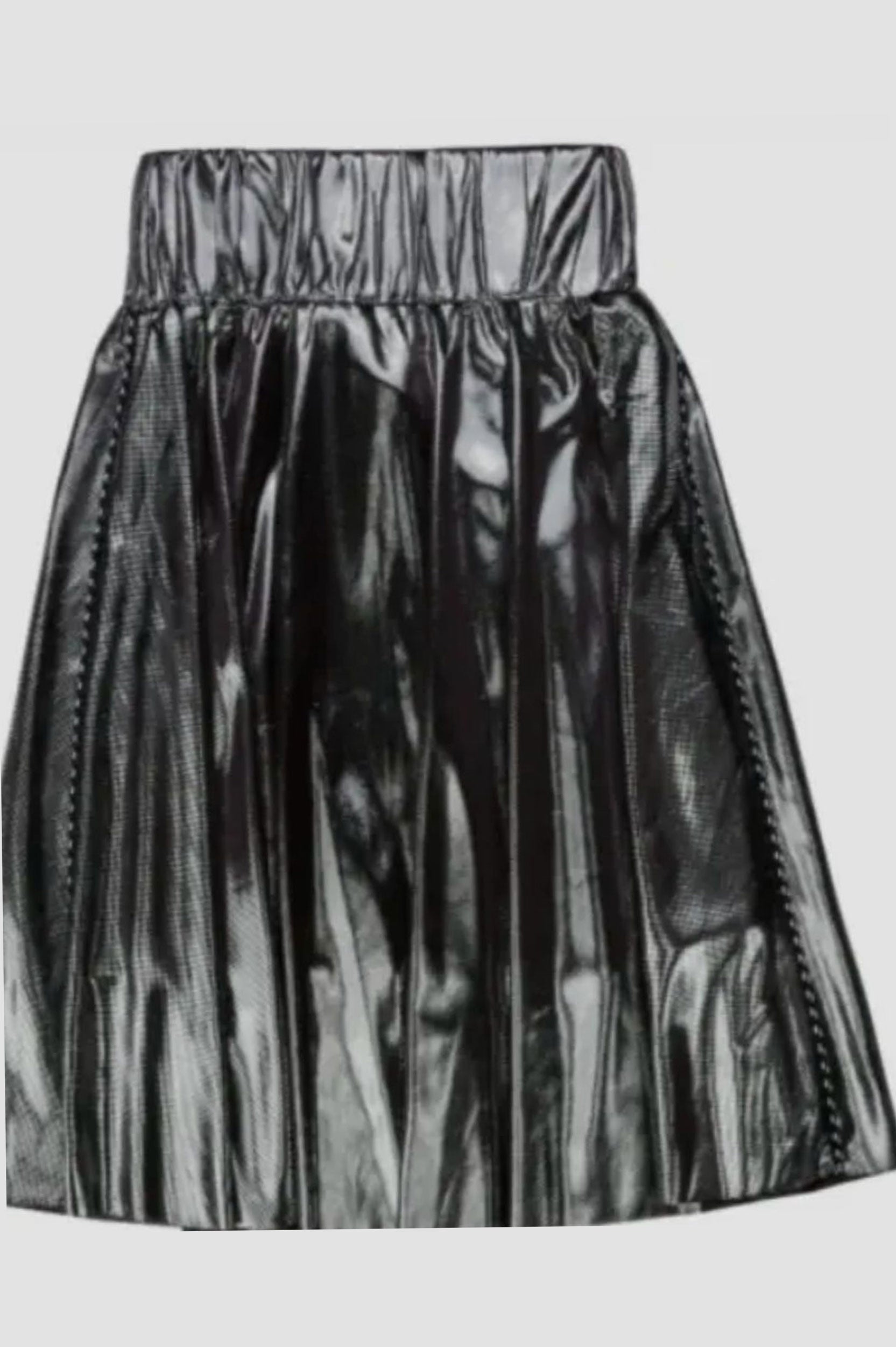 DKNY METALLIC SILVER GREY SKIRT