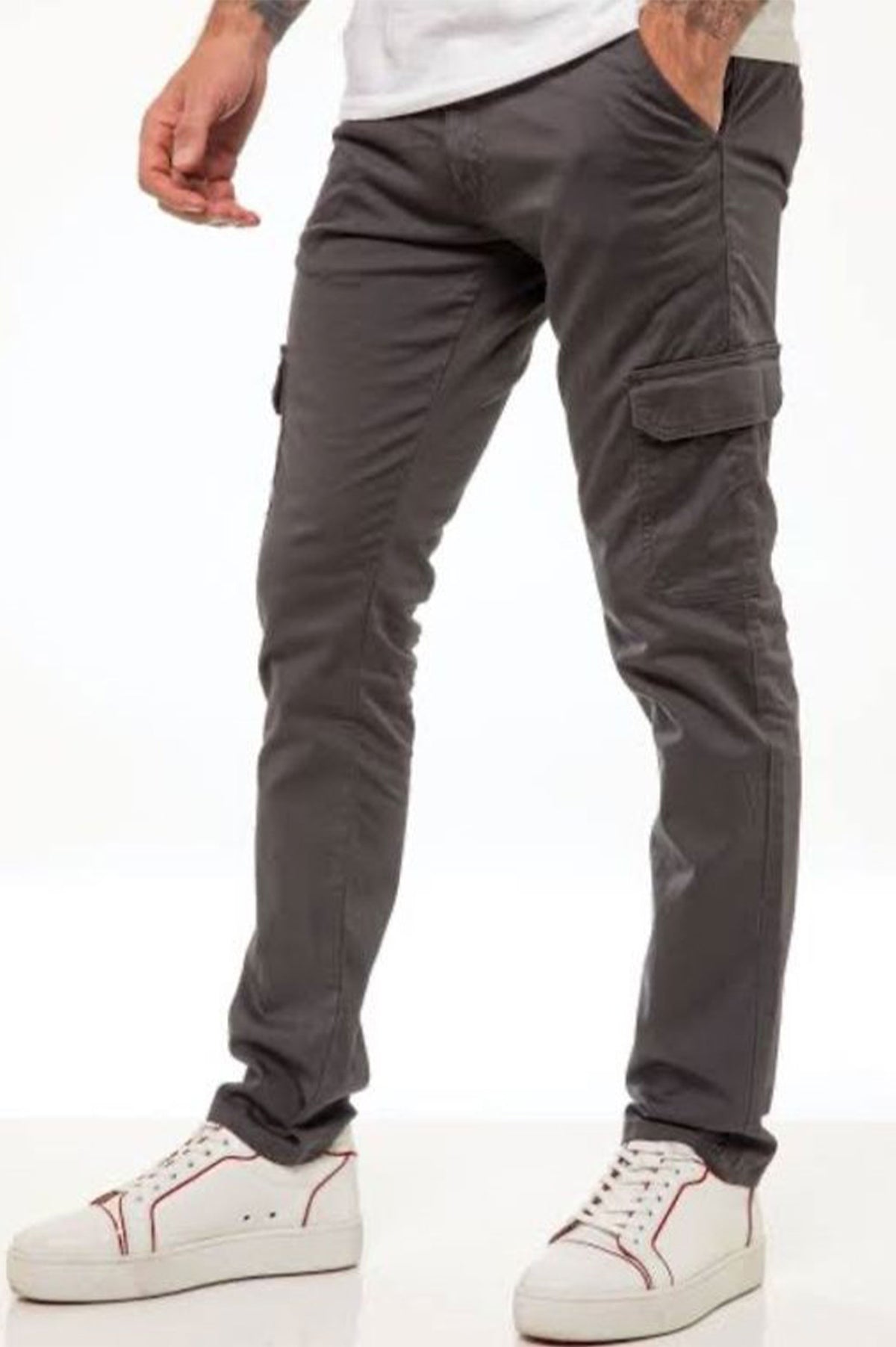 GREY ENZO CARGO PANT