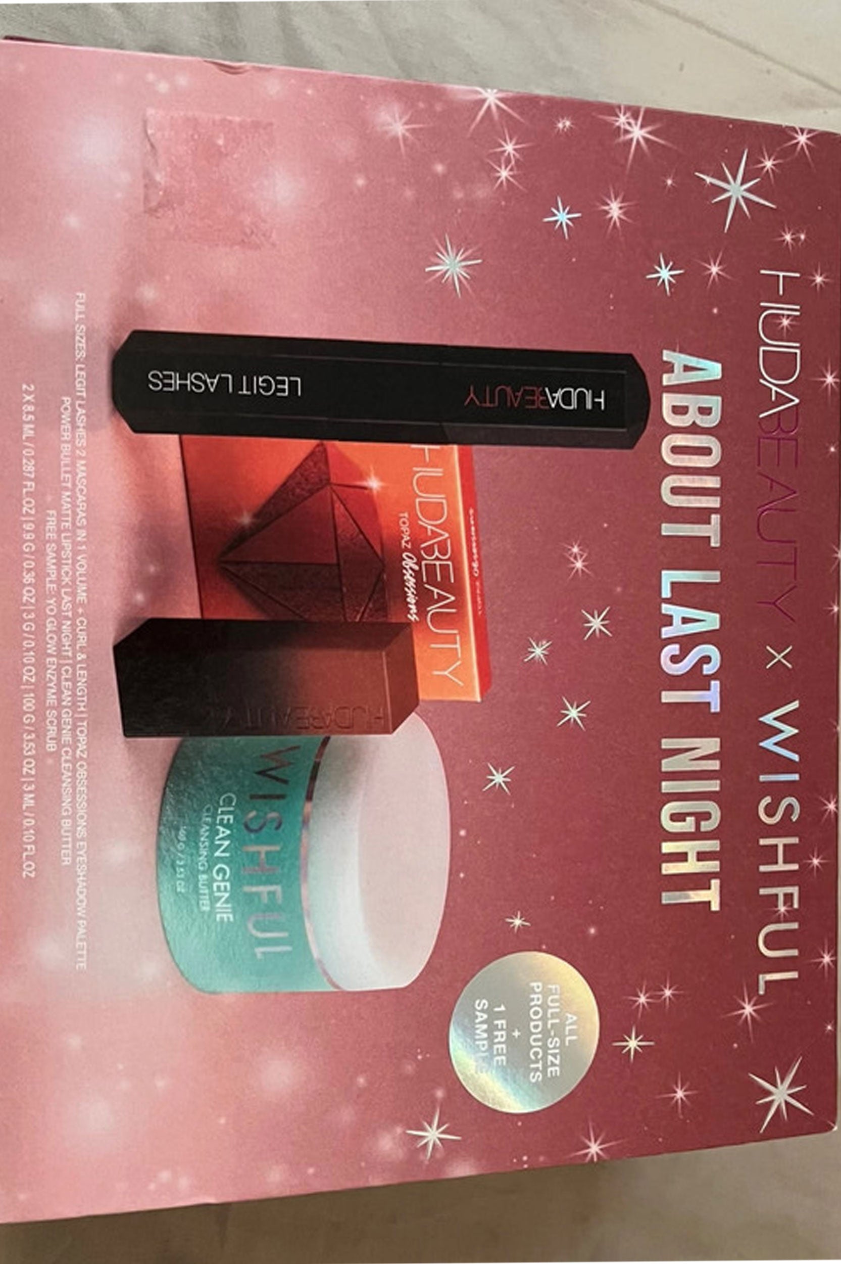 HudaBeauty x wishful About Last Night set