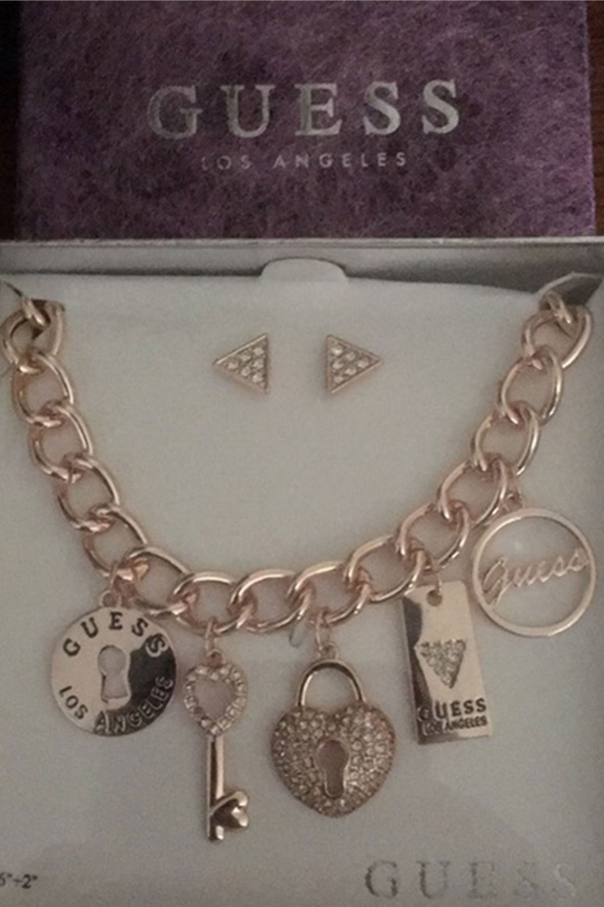 GUESS BRACELET AND EARRINGS SET