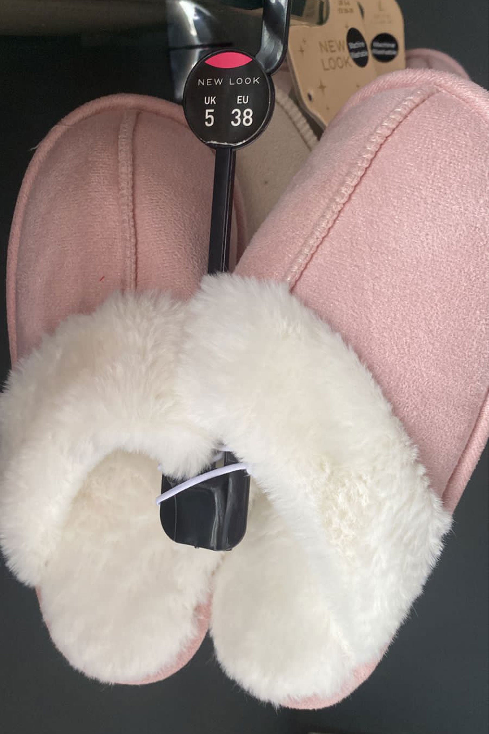 BABY PINK  SUEDETTE MULE SLIPPERS