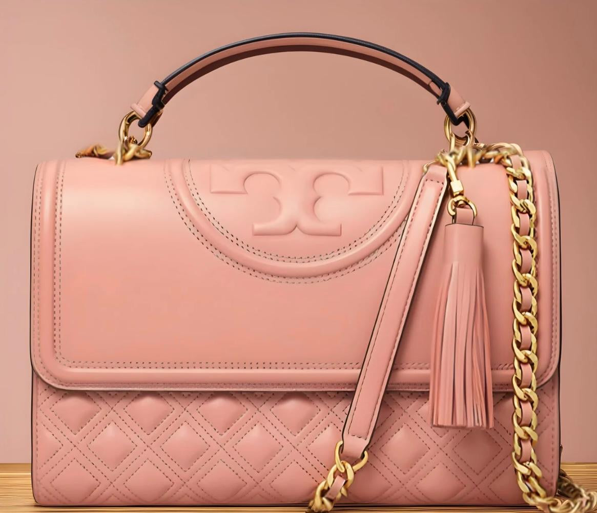 TORY BURCH FLEMING CONVERTIBLE BAG PINK MAGNOLIA