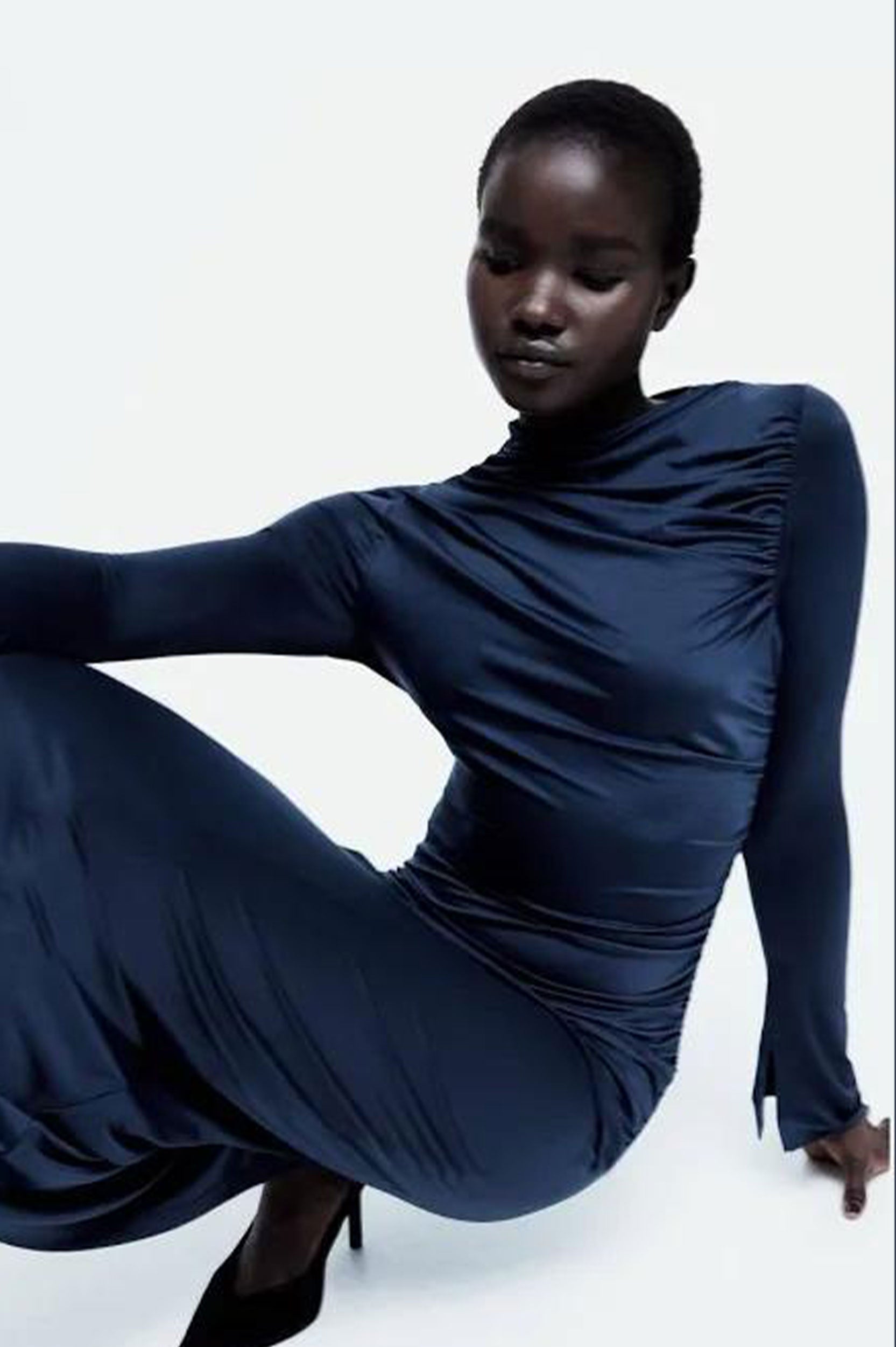 H&M draped Jersey Dress