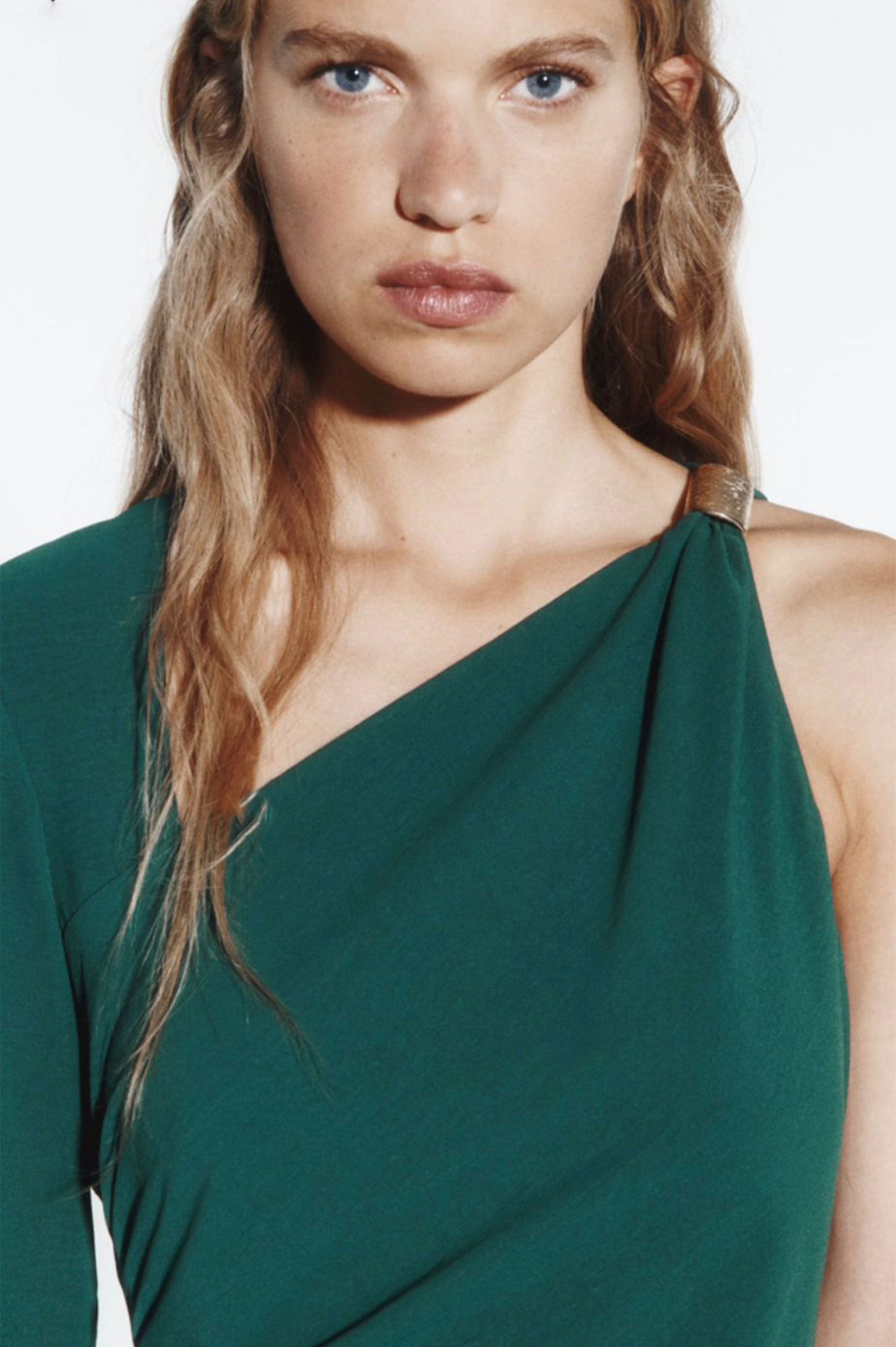 ZARA ASYMMETRIC DRESS WITH METAL