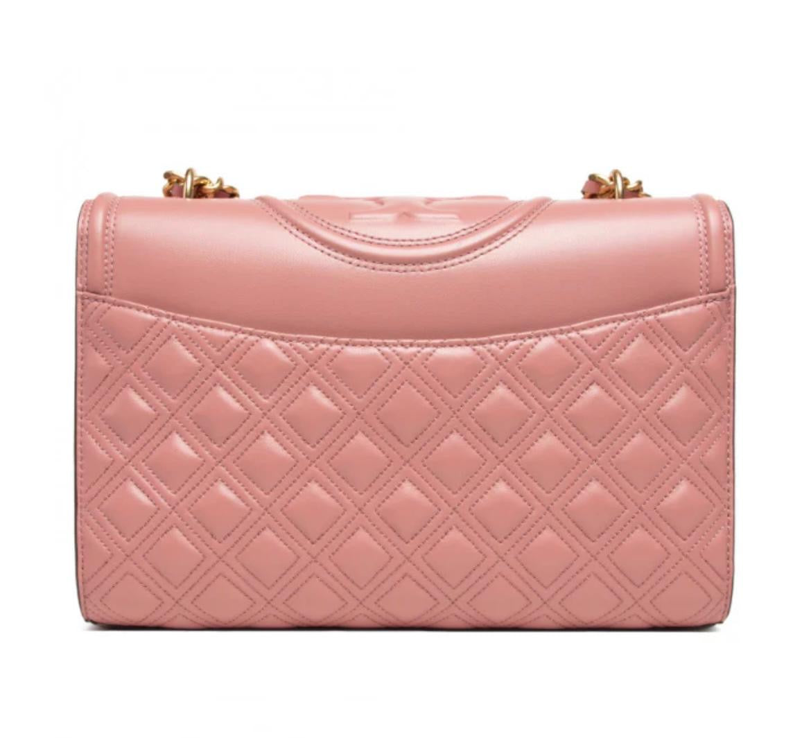 TORY BURCH FLEMING CONVERTIBLE BAG PINK MAGNOLIA