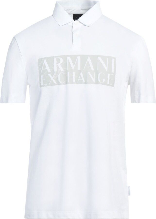 Armani Exchange polo white shirt men