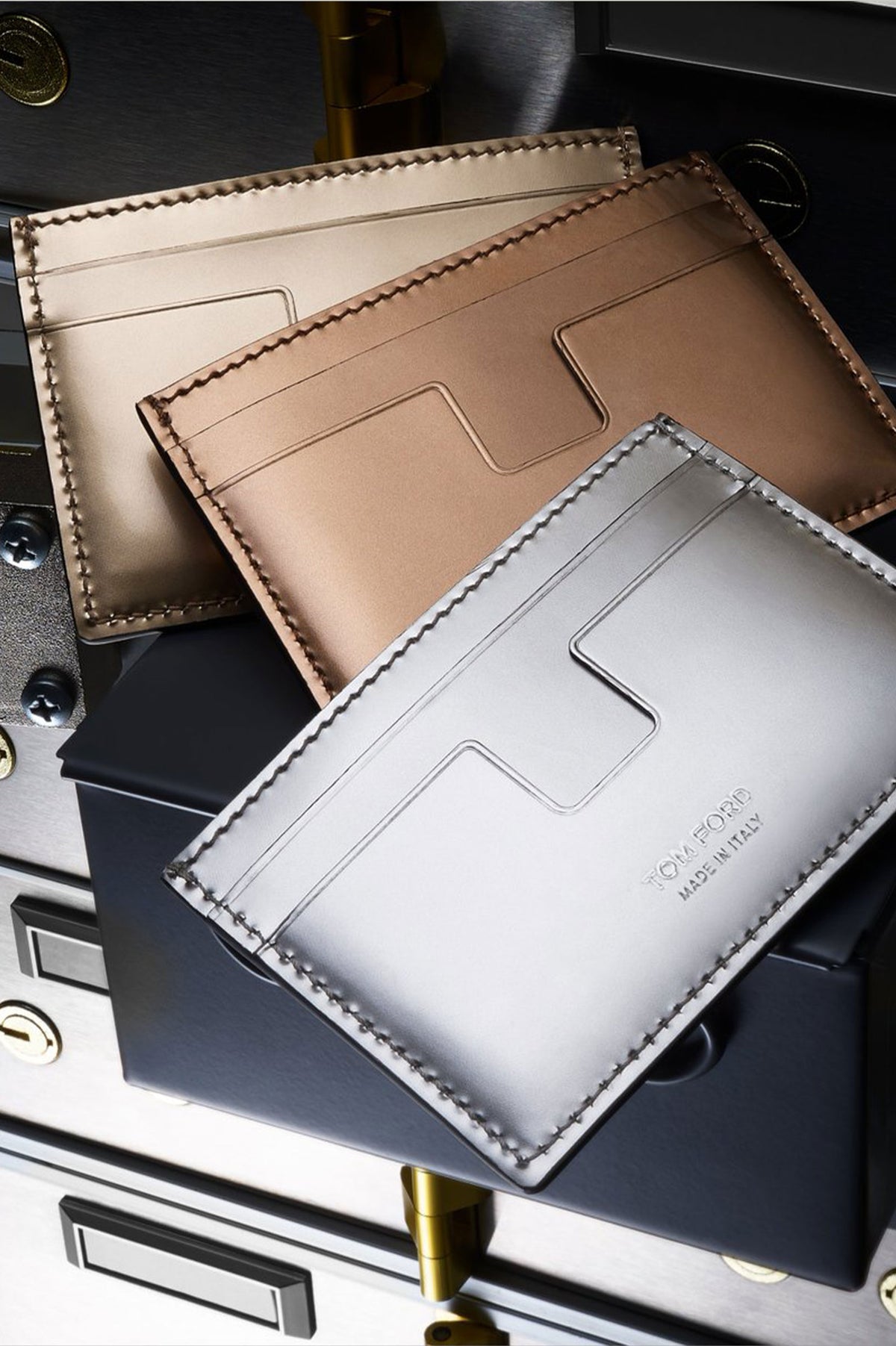 TOMFORD MIRROR CARD WALLET HOLDER